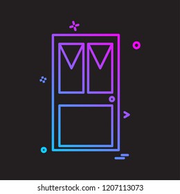 Cupboard icon design vector
