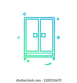 Cupboard icon design vector