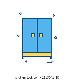 Cupboard icon design vector