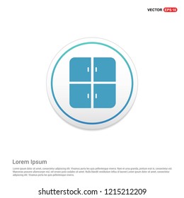 Cupboard Icon Hexa White Background icon template - Free vector icon