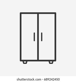 Cupboard  icon illustration isolated vector sign symbol