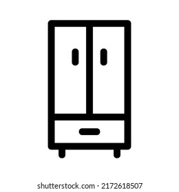 cupboard icon or logo isolated sign symbol vector illustration - high quality black style vector icons
