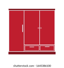 cupboard icon logo vector design
