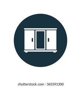 cupboard icon, on white background