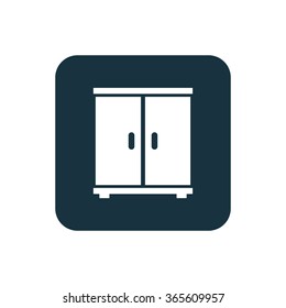 cupboard icon, on white background