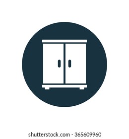 cupboard icon, on white background