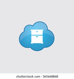 cupboard icon, on white background
