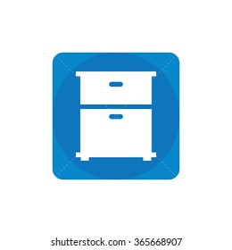 cupboard icon, on white background
