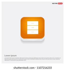 Cupboard Icon Orange Abstract Web Button