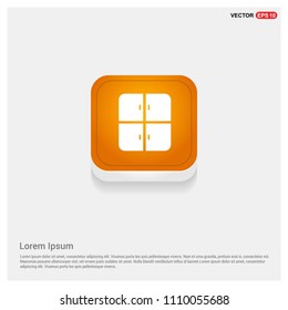 Cupboard Icon Orange Abstract Web Button - Free vector icon