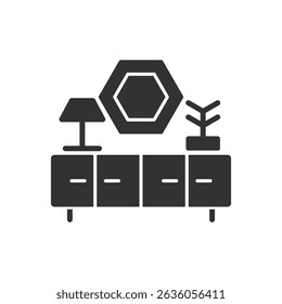 Cupboard Icon Sign Symbol Vector