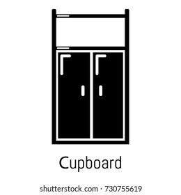 Cupboard icon. Simple illustration of cupboard vector icon for web