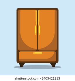 Cupboard icon. Subtable to place on hotel, interior, etc.