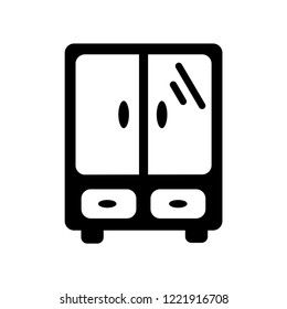 Cupboard icon. Trendy Cupboard logo concept on white background from Furniture and Household collection. Suitable for use on web apps, mobile apps and print media.
