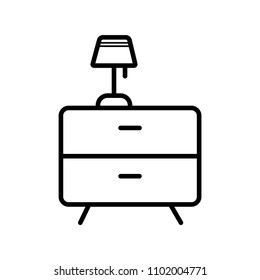 cupboard icon vector