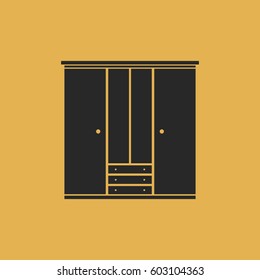 cupboard icon vector