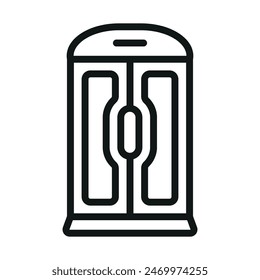 Icono de Armario Plantillas de diseño de Vector simple y moderno