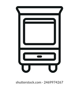 Icono de Armario Plantillas de diseño de Vector simple y moderno