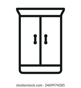 Icono de Armario Plantillas de diseño de Vector simple y moderno