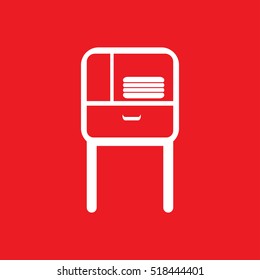 cupboard Icon Vector Illustration