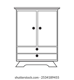 cupboard icon vector illustration design template