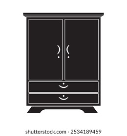 cupboard icon vector illustration design template