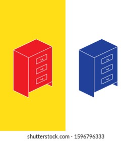 Cupboard icon vector illustration. Isolated background