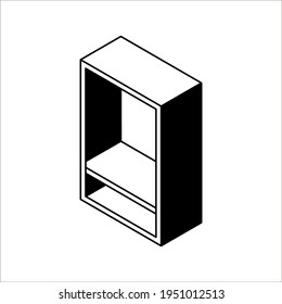 icono del armario. ilustración del vector de cupboard en fondo blanco para web y aplicaciones en fondo blanco. modificable por color
