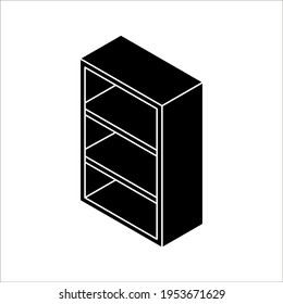 cupboard icon. cupboard vector illustration on white background for web and apps on white background. color editable