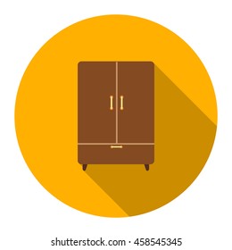 Cupboard icon of vector illustration for web and mobile design