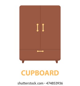 Cupboard icon of vector illustration for web and mobile