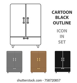 Cupboard icon of vector illustration for web and mobile