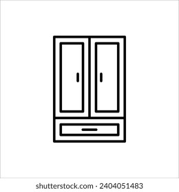 cupboard icon. vector illustration for websites, web design, mobile app, info graphic on white background