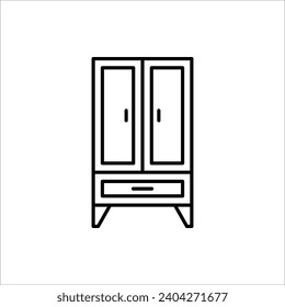 cupboard icon. vector illustration for websites, web design, mobile app, info graphic on white background