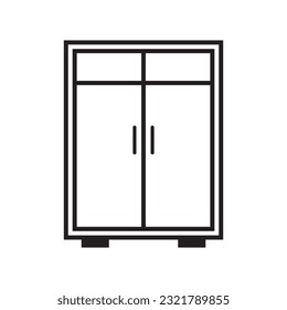 cupboard icon vector template illustration logo design