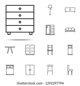 cupboard icon. web icons universal set for web and mobile