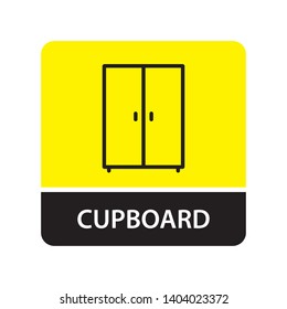 Cupboard icon for web and mobile