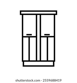 Cupboard icon with white background