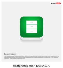 Cupboard IconGreen Web Button - Free vector icon