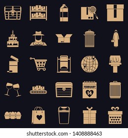 Cupboard icons set. Simple set of 25 cupboard vector icons for web for any design