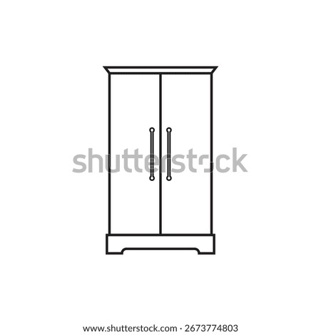 Cupboard  illustration icon element design
