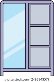 cupboard illustration isolate on white