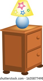 Cupboard isolated on white background. illustration vector