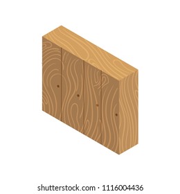 Cupboard isometric icon isolated on white background