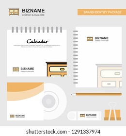 Cupboard  Logo, Calendar Template, CD Cover, Diary and USB Brand Stationary Package Design Vector Template