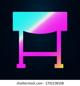 Icono de nolan del portapapeles. Línea delgada simple, contorno vectorial de iconos de muebles para ui y ux, sitio web o aplicación móvil