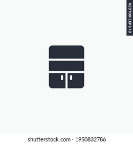 Pappe, Hochwertiges Flachsymbol. Vektorlogo-Konzept für Web-Grafiken, EPS10 