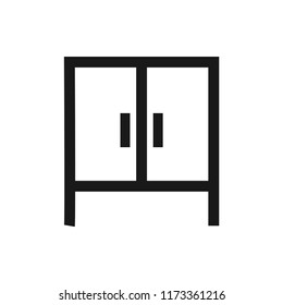 cupboard vector icon 10 eps
