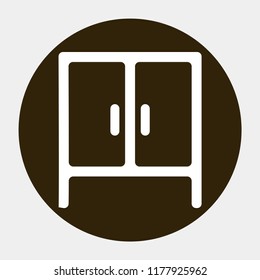 cupboard vector icon 10 eps