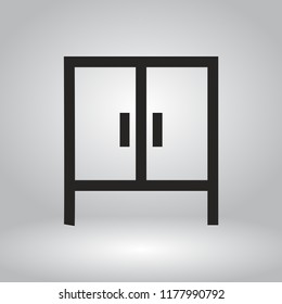 cupboard vector icon 10 eps
